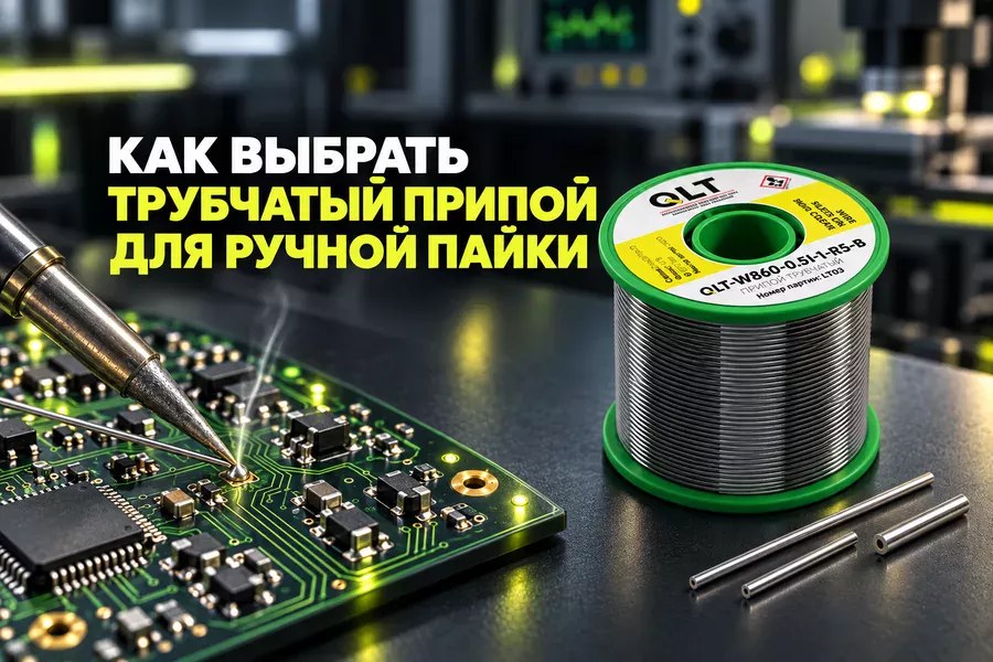 Подобрать трубчатый припой для ручной пайки компонентов